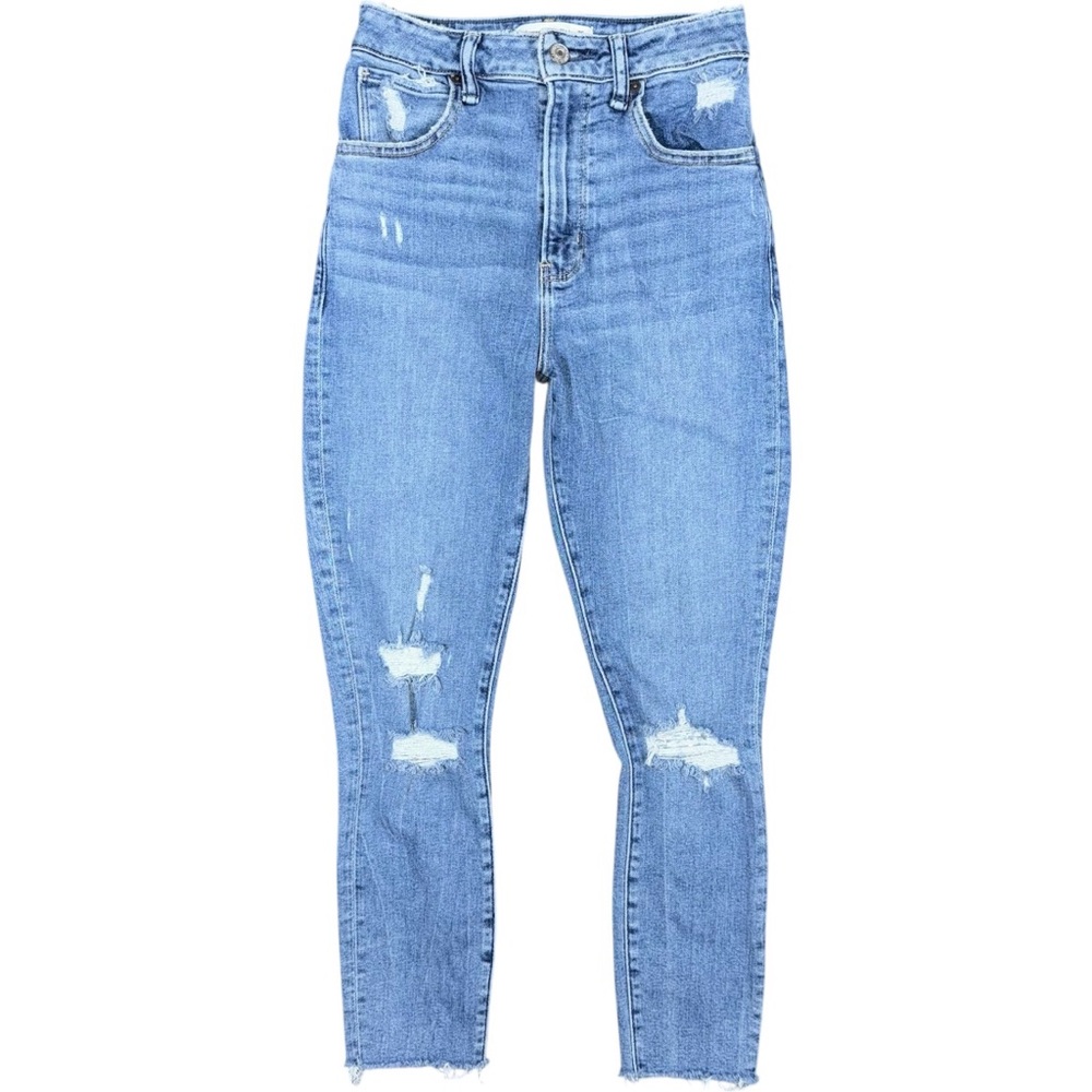 Abercrombie & Fitch Curve Love Super Skinny Ankle High Rise Jeans 25 / 0 Short